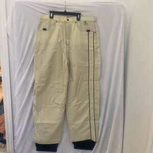 Body Glove vintage ski men’s pants, size x large cream and black